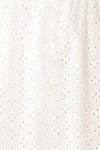 Gloria White A-Line Openwork Midi Dress | Boutique 1861 fabric
