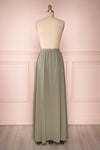 Glykeria Forest Sage Green Chiffon Maxi Skirt | Boutique 1861 6
