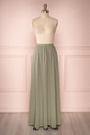 Glykeria Forest Sage Green Chiffon Maxi Skirt | Boutique 1861