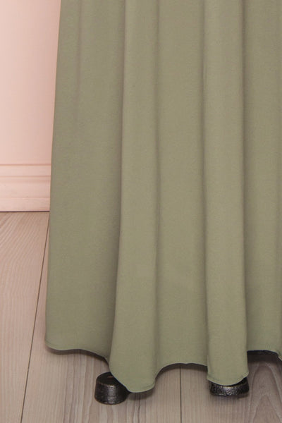 Glykeria Forest Sage Green Chiffon Maxi Skirt | Boutique 1861 8