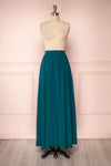 Glykeria Moss Green Chiffon Maxi Skirt | Boutique 1861