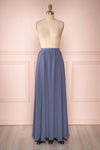 Glykeria Ocean Steel Blue Chiffon Maxi Skirt | Boutique 1861 1