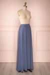 Glykeria Ocean Steel Blue Chiffon Maxi Skirt | Boutique 1861 4