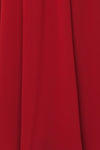 Glykeria Wine Burgundy Chiffon Maxi Skirt fabric close up | Boutique 1861