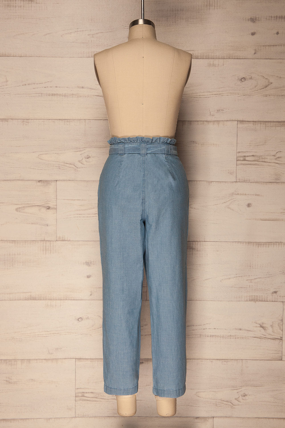 Gogolin Light Blue Straight Leg Pants with Belt | La Petite Garçonne