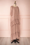 Goldyna Taupe Pink Printed Maxi Dress | Boutique 1861 side view