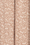 Gorowo Beige & White Wide Leg Cropped Pants | La Petite Garçonne fabric detail