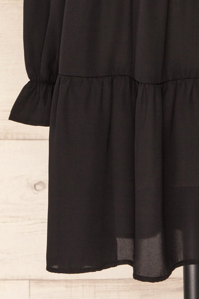 Gostivar Short Layered Long Sleeves Black Dress | La petite garçonne bottom