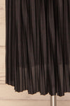 Gouves Black Pleated Midi Skirt | La petite garçonne bottom