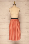 Gouves Pink Pleated Midi Skirt | La petite garçonne  front view