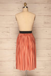 Gouves Pink Pleated Midi Skirt | La petite garçonne back view
