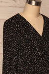 Gozde Black A-Line Short Dress side close up | La petite garçonne