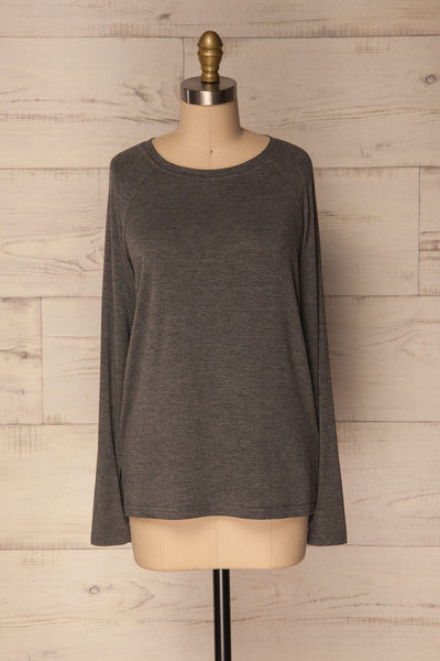 Gradec Grey Charcoal Long Sleeves T-Shirt | La Petite Garçonne