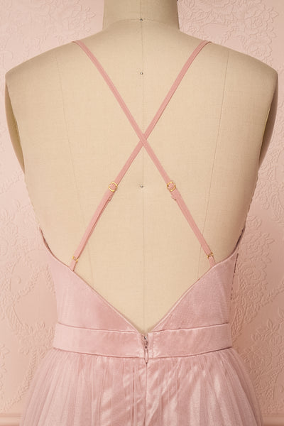 Grania Blush Pink Tulle Maxi Dress | Boutique 1861 6