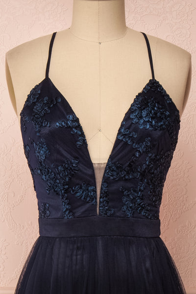 Grania Navy Blue Tulle Maxi Dress | Boutique 1861 2