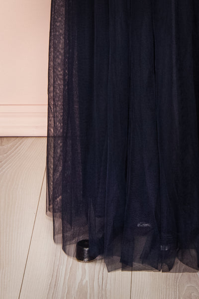 Grania Navy Blue Tulle Maxi Dress | Boutique 1861 7