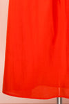 Gretta Red Short Sleeve Midi A-Line Dress | Boutique 1861 bottom
