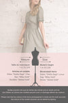 Gretta Sage Short Sleeve Midi A-Line Dress | Boutique 1861 template