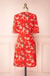 Guadalup Short Red Floral Dress | Boutique 1861 back view