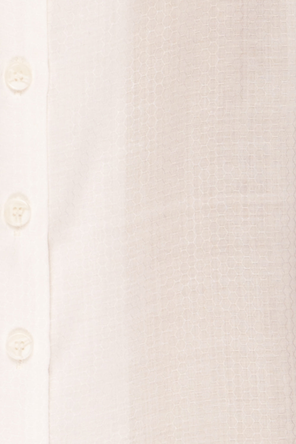 Guayaquil White Long Sleeved Shirt | La petite garçonne fabric 