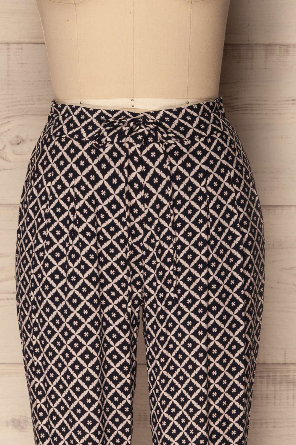 Guildford Navy & White Patterned Lounge Pants | La Petite Garçonne