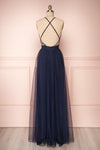 Gunvor Navy Blue Mesh Gown with Glitter | Boutique 1861 5