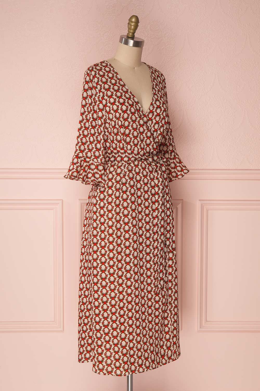 Gwendola | Robe Portefeuille à Motifs