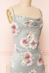 Gwenny Cowl Neck Floral Midi Dress | Boutique 1861 side close-up