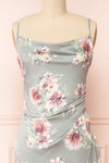 Gwenny Cowl Neck Floral Midi Dress | Boutique 1861 front close-up
