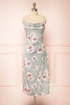 Gwenny Cowl Neck Floral Midi Dress | Boutique 1861 front view