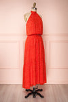 Hagoromo Red & White Polka Dots Maxi Dress | La petite garçonne side view