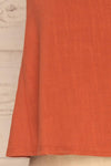 Halden Rust Orange Linen Crop Top | La petite garçonne bottom