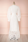 Hamadryas White Openwork Maxi Bridal Dress | Boudoir 1861 back view