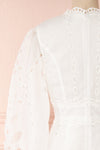 Hamadryas White Openwork Maxi Bridal Dress | Boudoir 1861 back close-up
