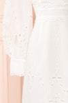 Hamadryas White Openwork Maxi Bridal Dress | Boudoir 1861 sleeve