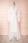 Hamadryas White Openwork Maxi Bridal Dress | Boudoir 1861