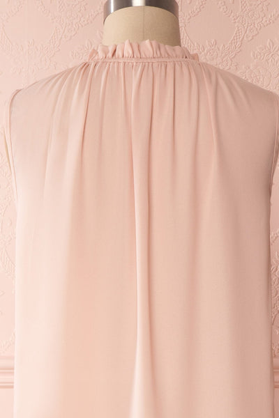 Hanabi Dusty Pink Ruffled Collar Sleeveless Top | Boutique 1861 6