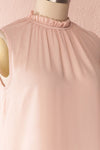 Hanabi Dusty Pink Ruffled Collar Sleeveless Top | Boutique 1861 4