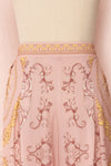 Hasagi Light Pink Baroque Printed Wide Leg Pants | Boutique 1861