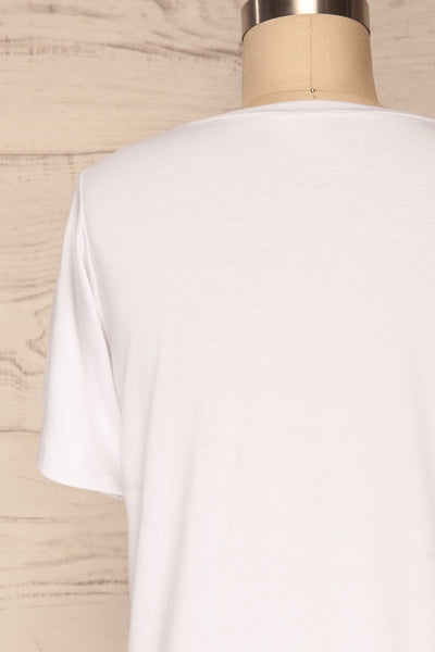 Hastings White Short Sleeved T-Shirt | La Petite Garçonne 6