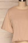 Heks Beige Cotton Cropped T-Shirt | La Petite Garçonne 2