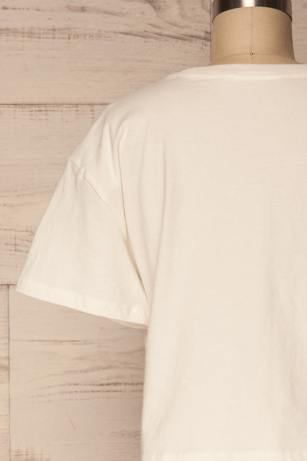 Heks Blanc White Cotton Cropped T-Shirt | La Petite Garçonne 7