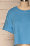 Heks Bleu Light Blue Cotton Cropped T-Shirt | La Petite Garçonne 2