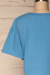 Heks Bleu Light Blue Cotton Cropped T-Shirt | La Petite Garçonne 6