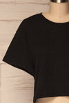 Heks Noir Black Cotton Cropped T-Shirt | La Petite Garçonne 2
