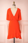 Helah Tangerine Coral Orange Cocktail Dress | Boutique 1861