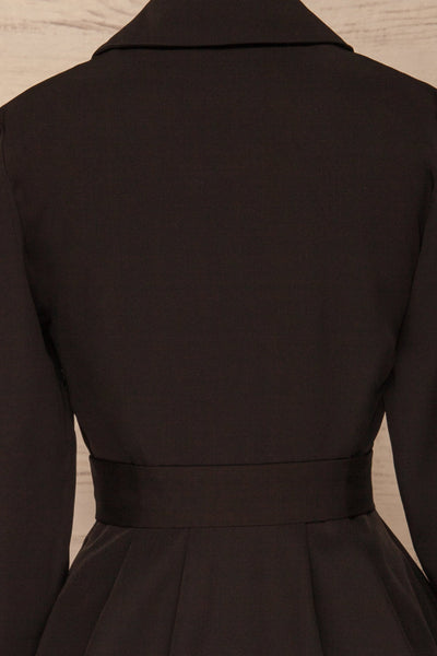 Heleentje Black Blazer Dress | Robe Blazer | La Petite Garçonne back close-up