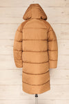 Helens Mid-Length Puffer Coat w/ Side Pockets | La petite garçonne back view hood up