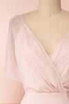 Helma Blush Pink Maxi Dress | Robe Rose | Boutique 1861 front close-up