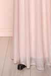 Helma Blush Pink Maxi Dress | Robe Rose | Boutique 1861 bottom close-up